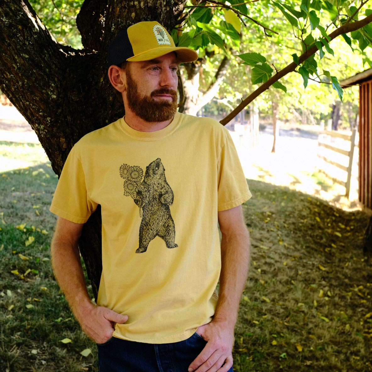 Sunflower Bear Short-Sleeve T-Shirts