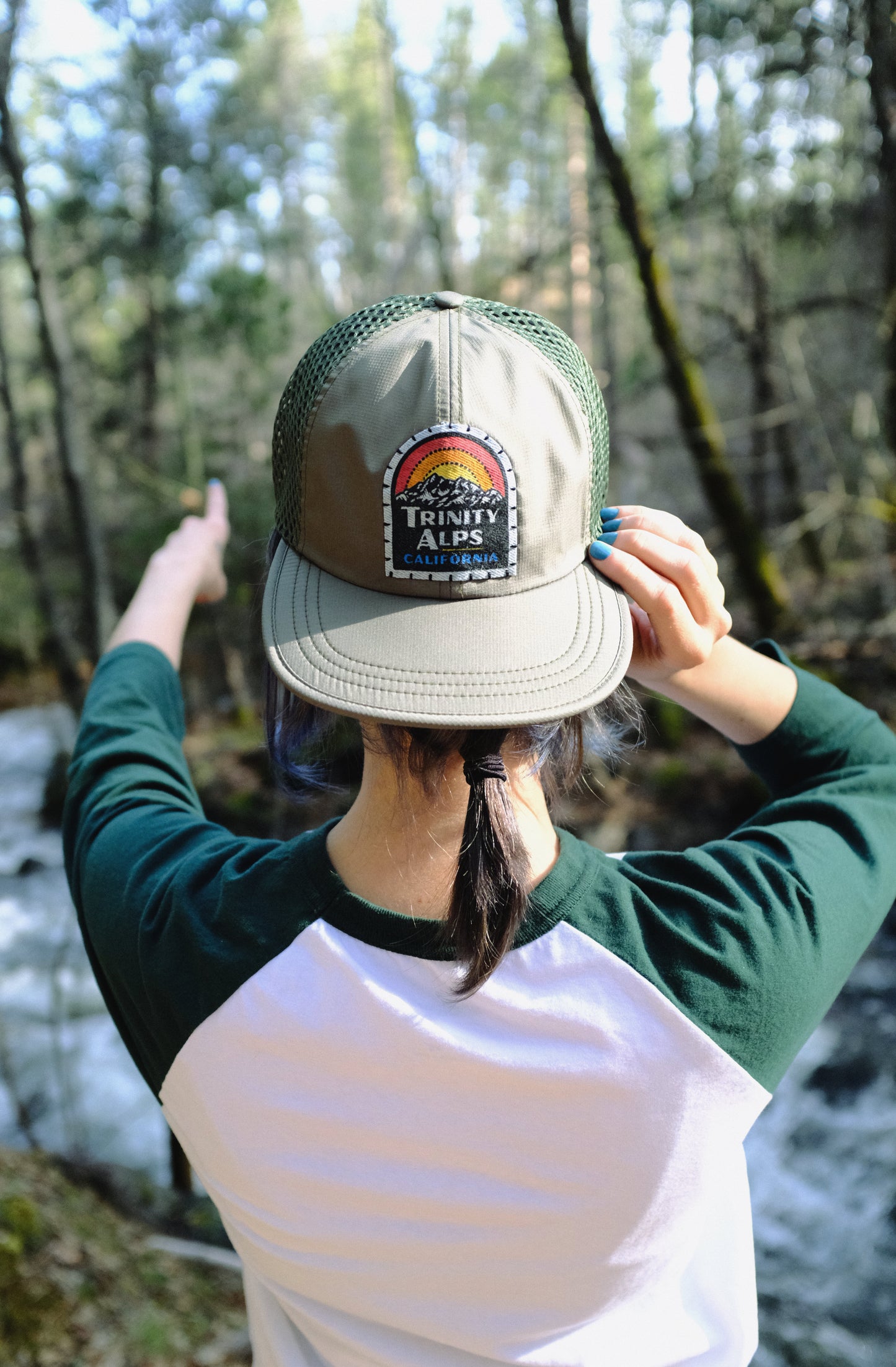 Trinity Alps, California Patch Hat