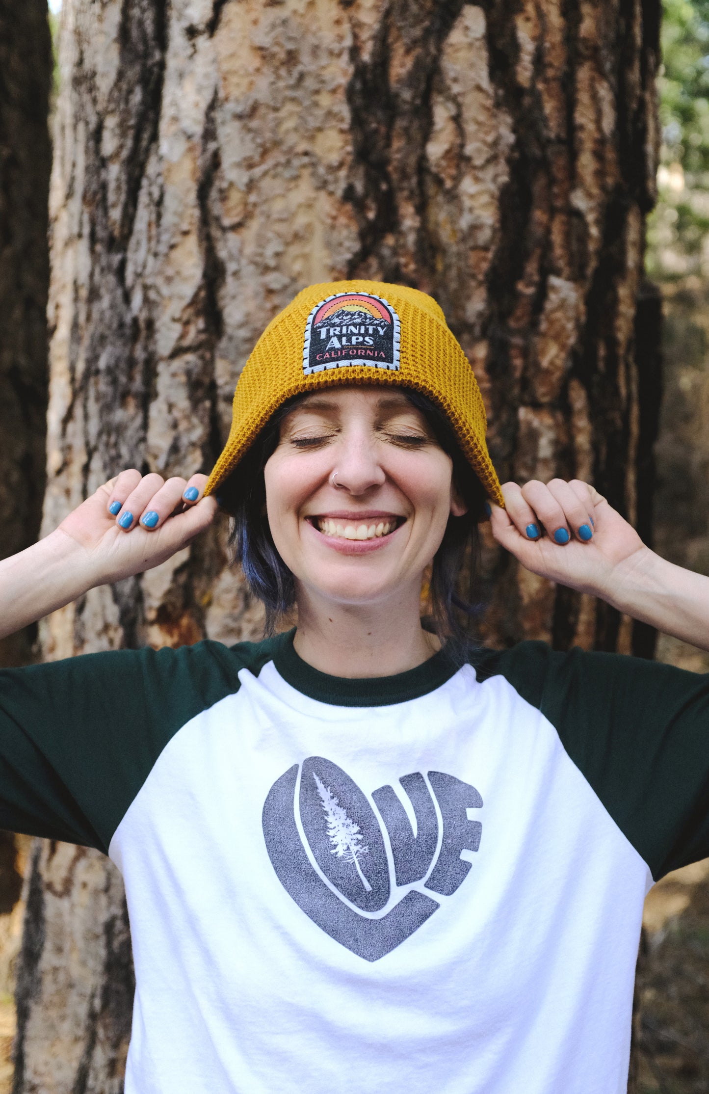 Trinity Alps, California Patch Beanie