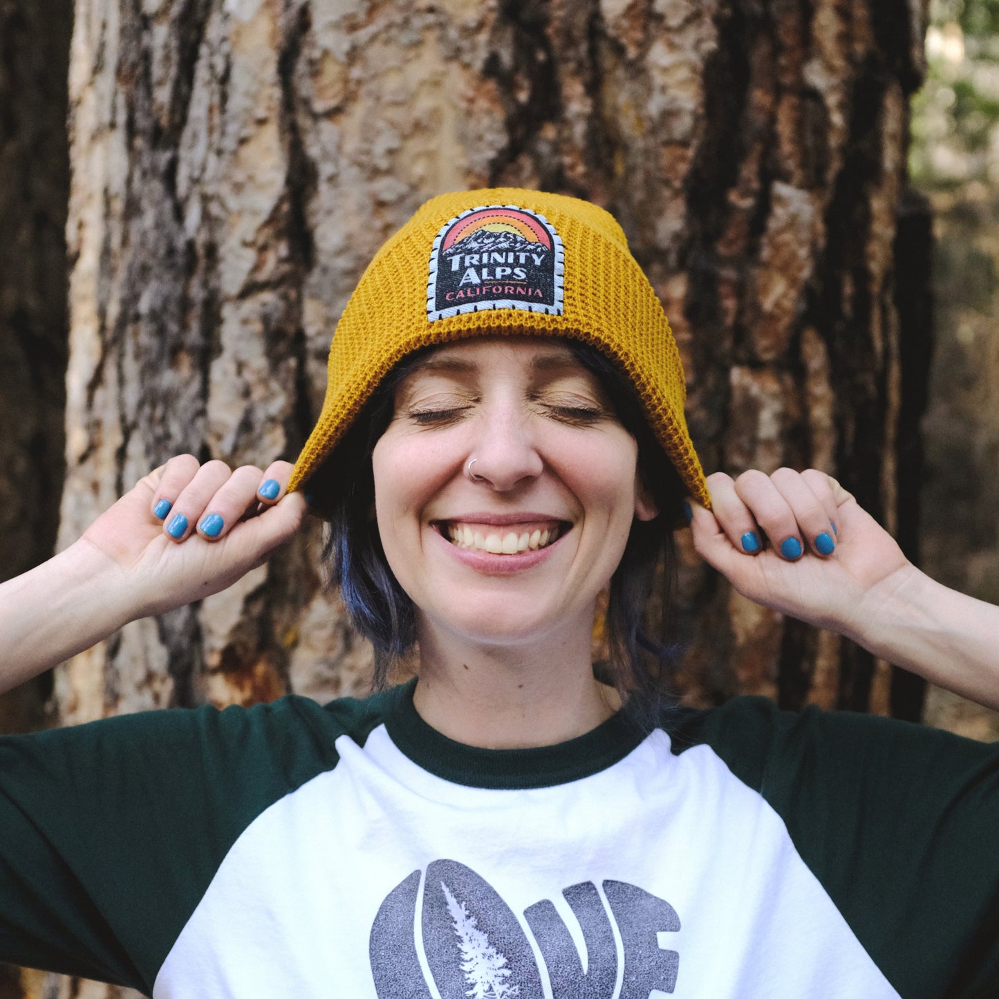 Trinity Alps, California Patch Beanie