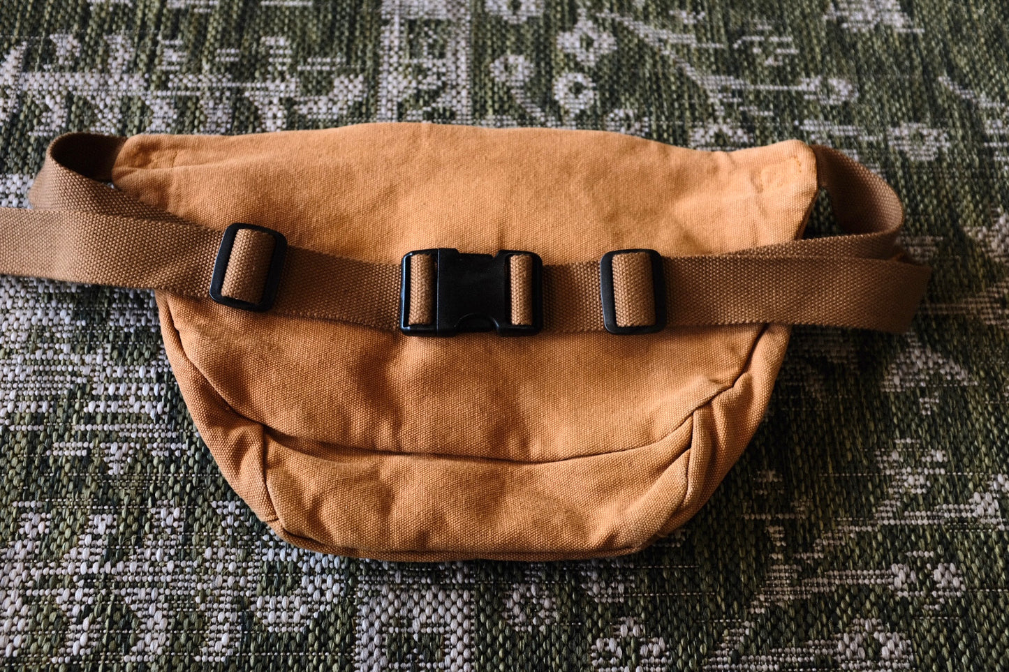 Sunflower & Sage Canvas Oversized-Fanny Bag