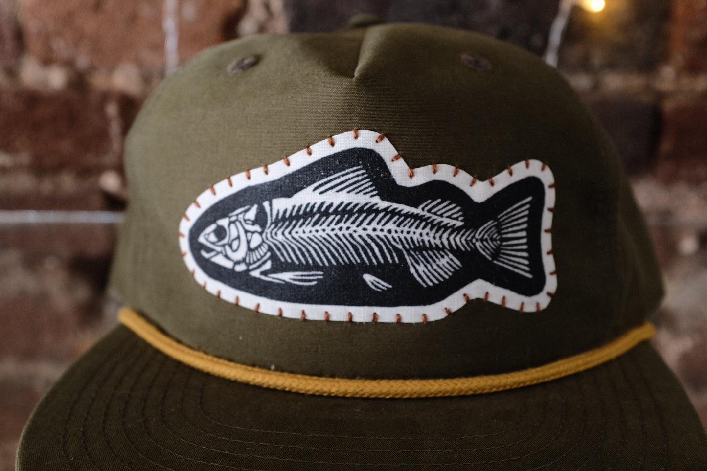 Fish Bones Mid-Profile Rope Trucker Hat