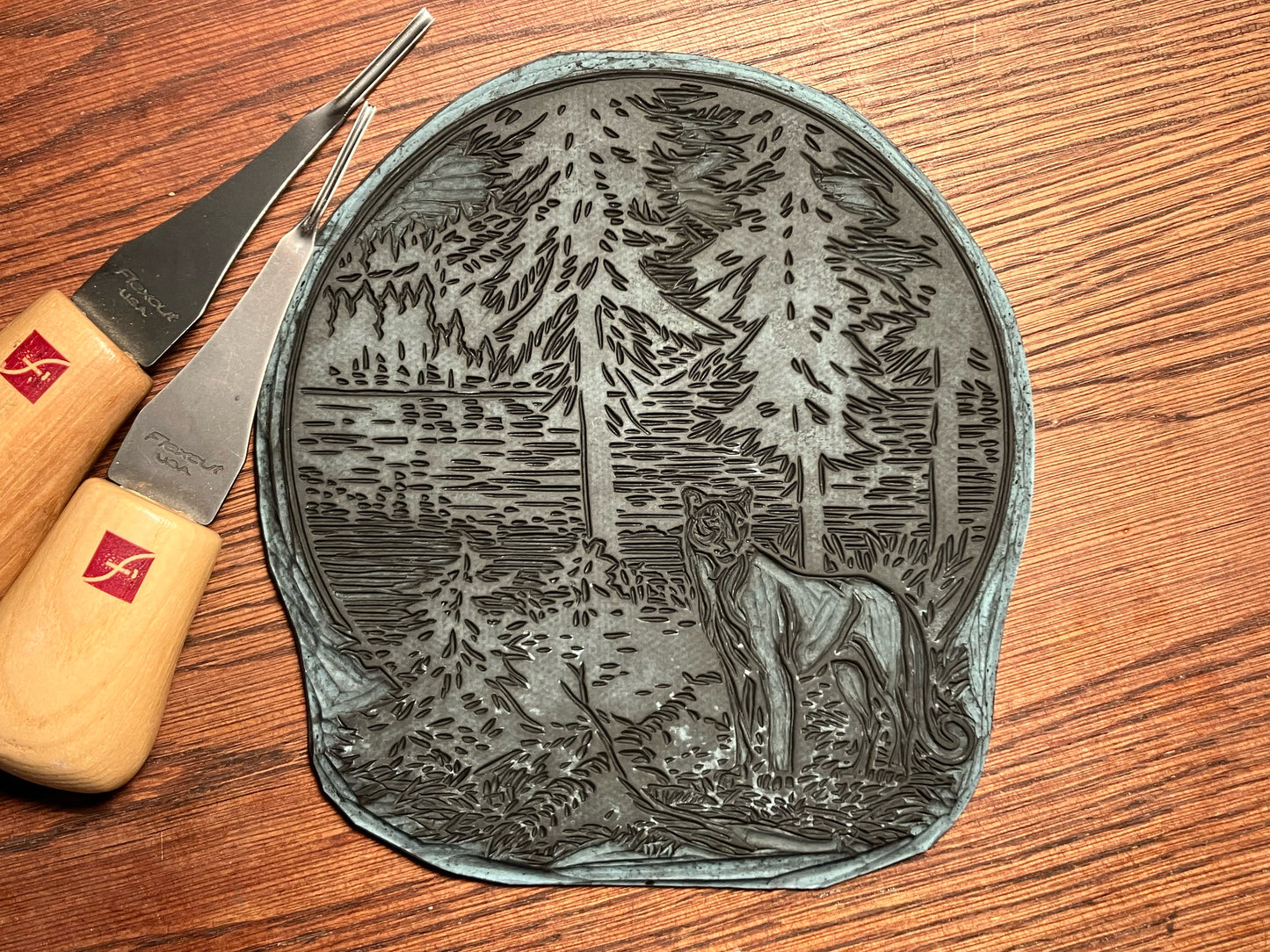 Mountain Lion Canvas Backpack