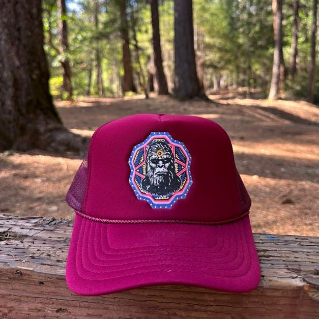 Bigfoot Foam Trucker Hat - Red