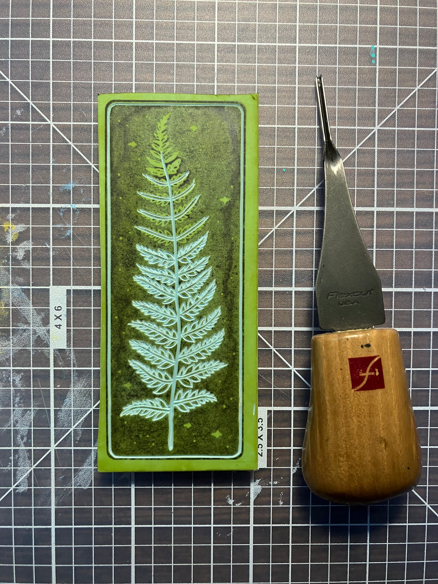 Fern & Stars Mid-Profile Rope Trucker Hat