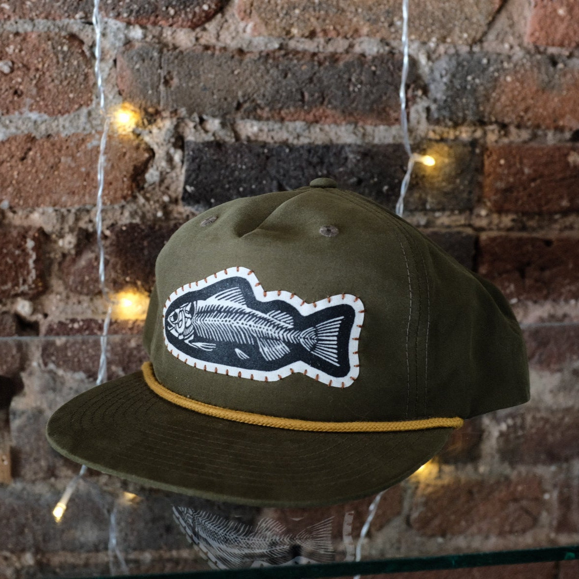 Fish Bones Mid-Profile Rope Trucker Hat