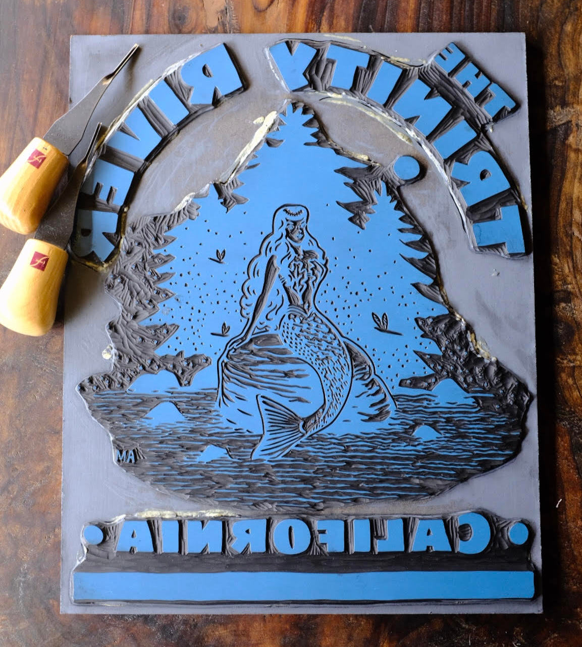 Trinity River Salmon Mermaid Hoodie