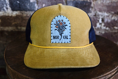 NorCal Poppies Patch Hat