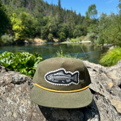 Fish Bones Mid-Profile Rope Trucker Hat