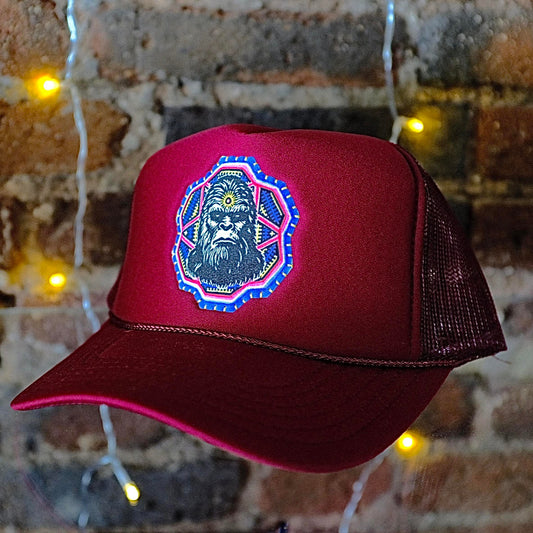 Bigfoot Foam Trucker Hat - Red