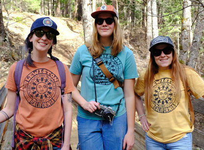 Lewiston, California Sun Hand-Printed Tees