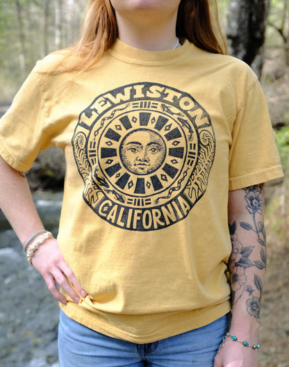 Lewiston, California Sun Hand-Printed Tees