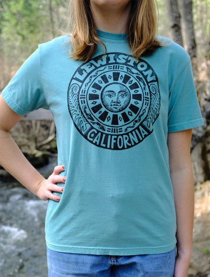Lewiston, California Sun Hand-Printed Tees