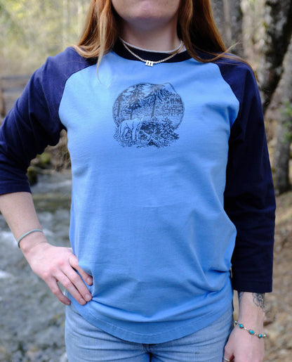 Alpine Mountain Lion Baseball Tee