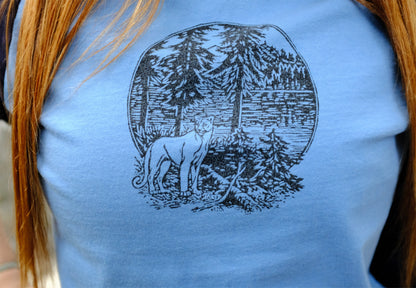 Alpine Mountain Lion Baseball Tee
