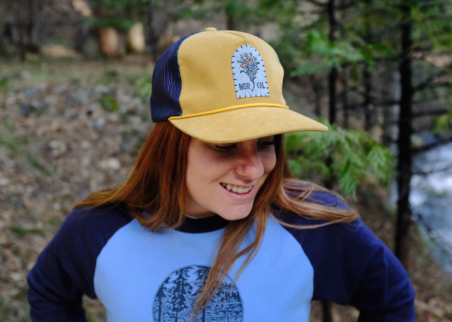 NorCal Poppies Patch Hat