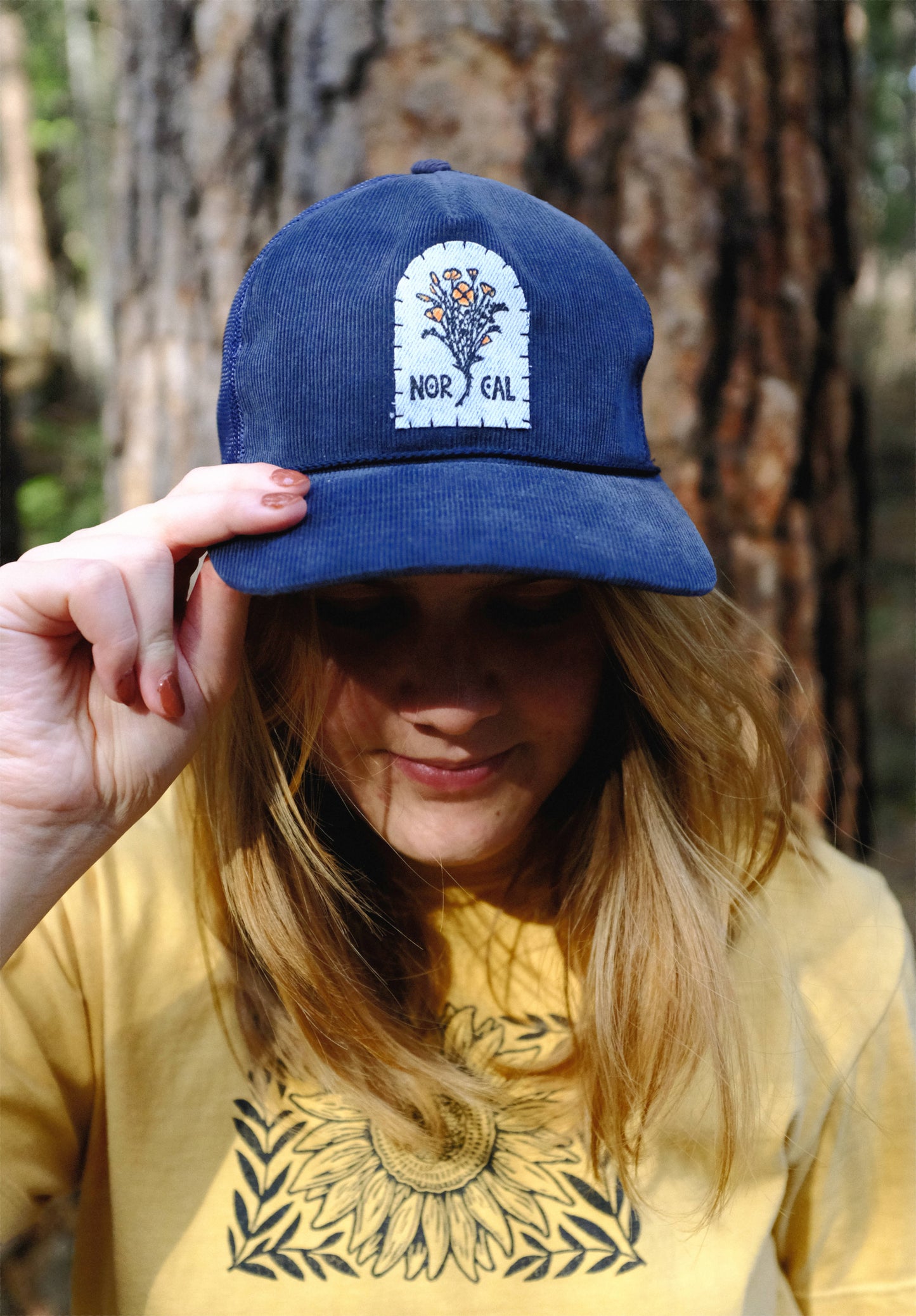 NorCal Poppies Patch Hat