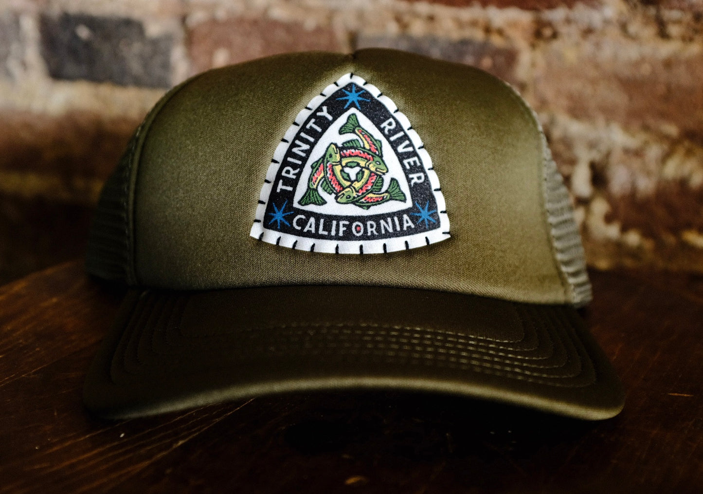 Trinity River California Patch Hat