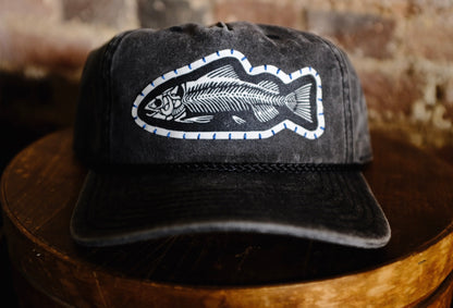 Fish Bones Patch Hat