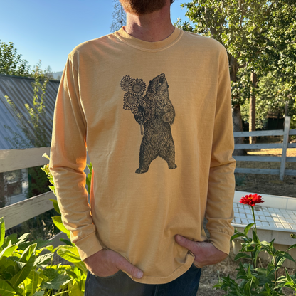 Sunflower Bear Long-Sleeve T-Shirts