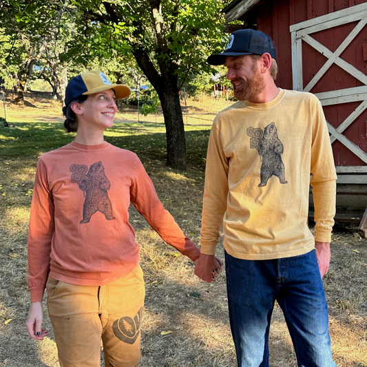 Sunflower Bear Long-Sleeve T-Shirts