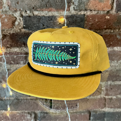 Fern & Stars Mid-Profile Rope Trucker Hat