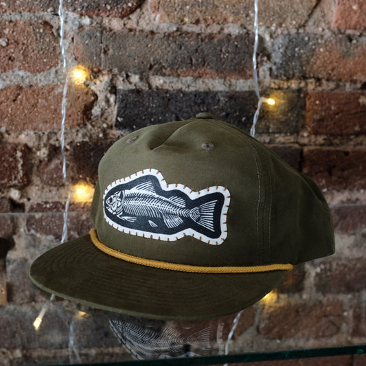 Fish Bones Mid-Profile Rope Trucker Hat