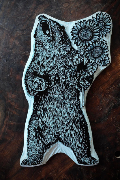 Sunflower Bear Long-Sleeve T-Shirts